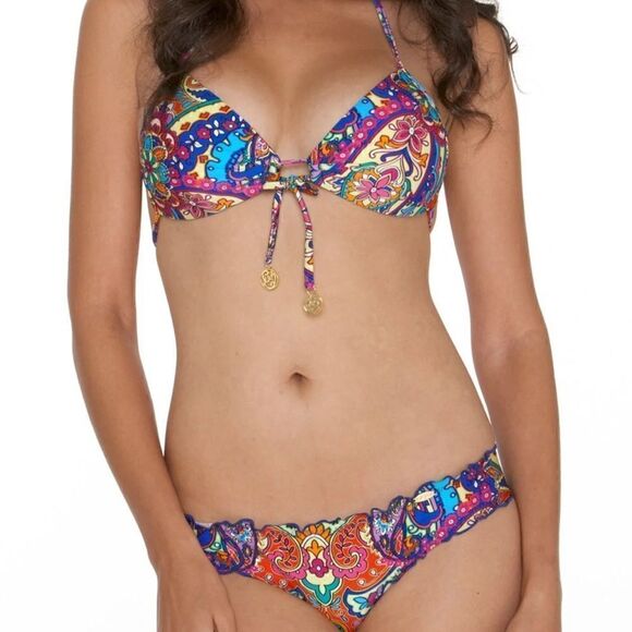 Luli Fama Pachanga Molded Cup Bikini Top XLarge - Picture 4 of 10